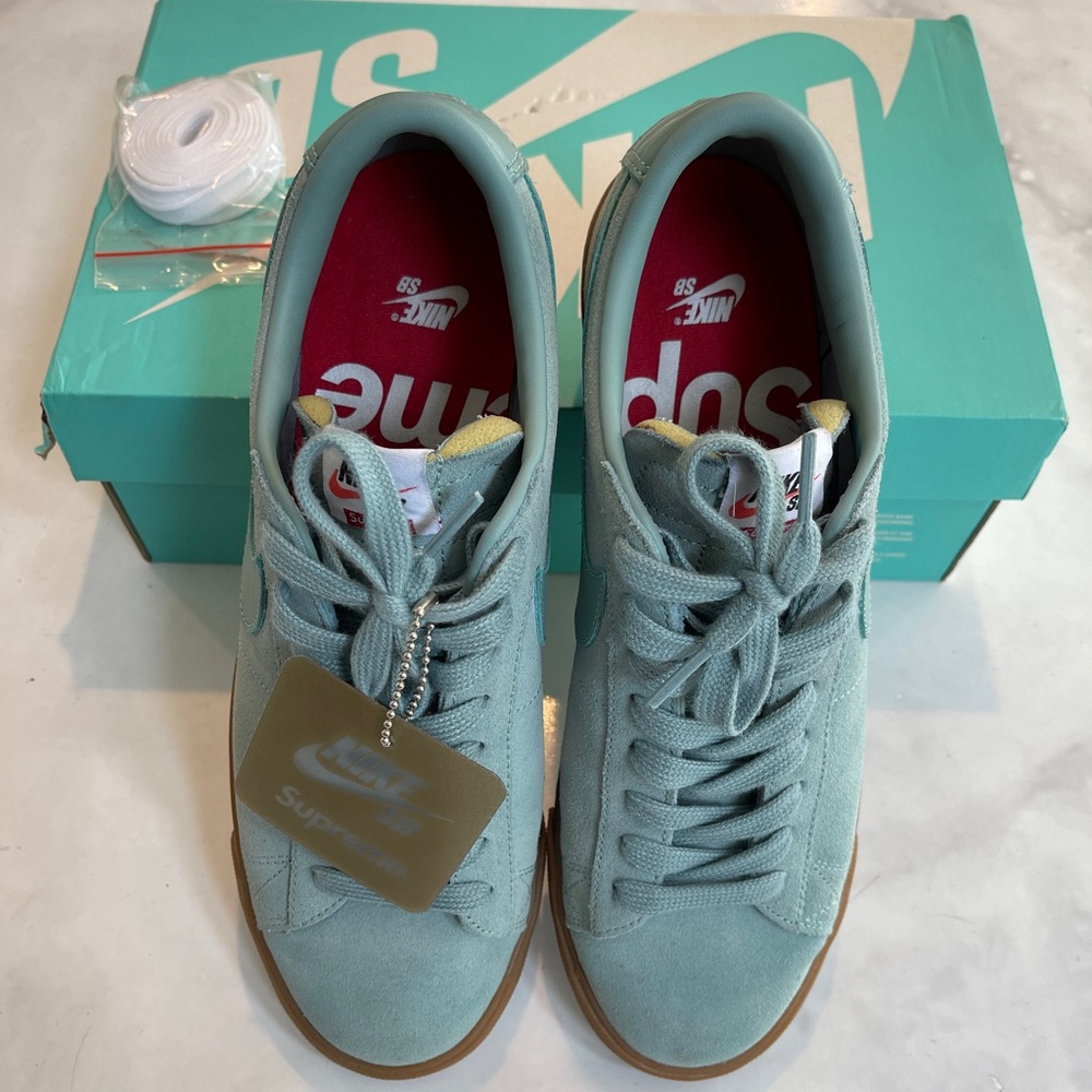 Supreme x Nike Blazer Low GT QS Cannon Teal/Gum Size 9.5M Worn Once